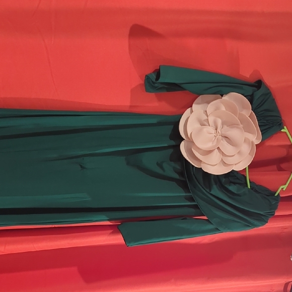 SHEIN Curve 1XL Teal Blouse - Picture 3 of 3